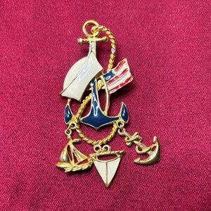 Vintage Nautical-themed broach